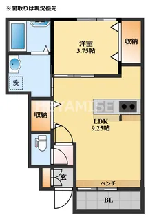 Prezia多良見west【1階】の間取り