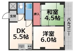 テラノコーポ【2階】の間取り