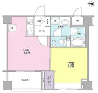 ソアラノーム北浦和【4階】の間取り