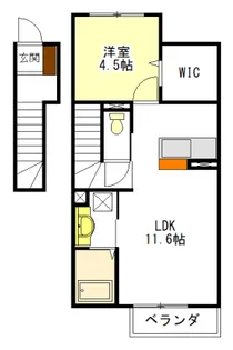 グランテージ上浜【2階】の間取り