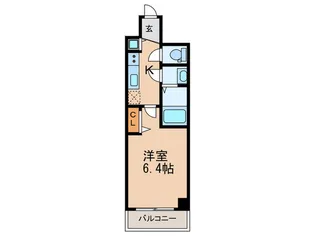 プレサンス天神橋スカイル【2階】の間取り