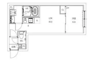 AXIA CITY大山【2階】の間取り