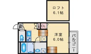 レーヴ・フルール【1階】の間取り