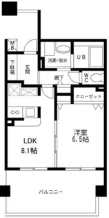 ブランシュール平和台【3階】の間取り