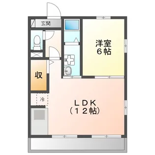 セジュールKAKUDA【2階】の間取り