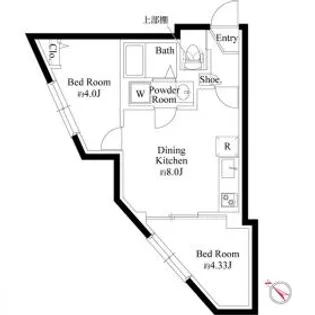 エルファーロ明大前III【1階】の間取り