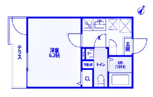 新子安レジデンス【2階】の間取り