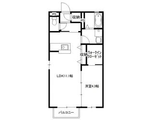 ブランエールM【2階】の間取り