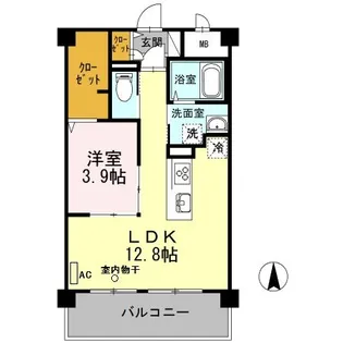 TNR【4階】の間取り