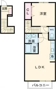 ポルトボナー【2階】の間取り