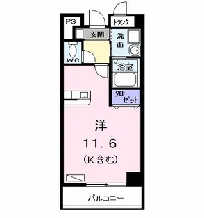 メゾンカルム【4階】の間取り