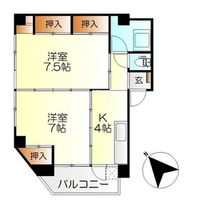 上本ビル【3階】の間取り
