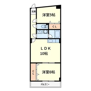 高槻伊丹ハイツ【3階】の間取り