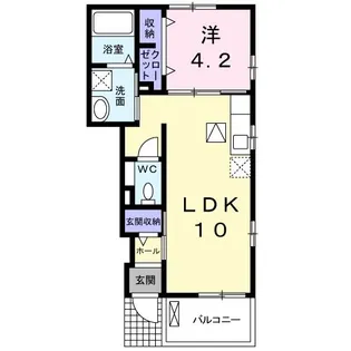 イーノ【1階】の間取り