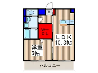 アクイユ ソレイユ【1階】の間取り