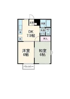 コーポ三貴【2階】の間取り