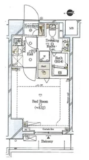 ガリシアグランデ江戸川橋【3階】の間取り