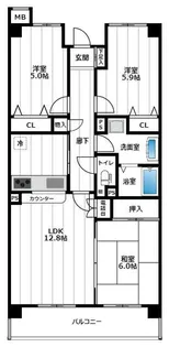 (仮称)高幡不動マンション【4階】の間取り