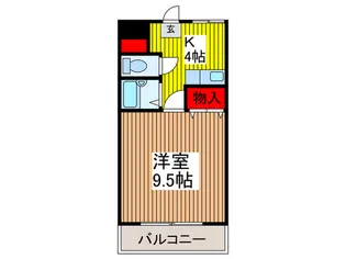 リバ-サイドマンション10【3階】の間取り