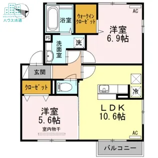 エスポワール C【2階】の間取り