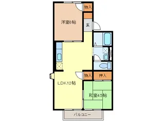 フリーエルA・B【1階】の間取り