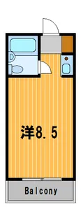 ユナイト山手サンピース【1階】の間取り