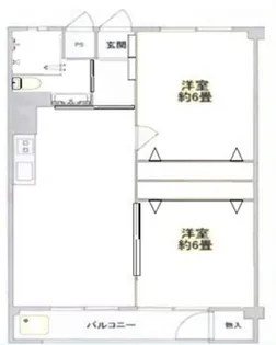 南常盤台ハイム【4階】の間取り