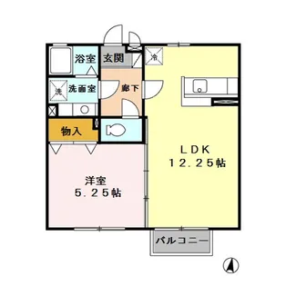 グラシアスナガヌマII【2階】の間取り