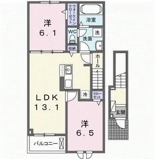 けやきレジデンスα【2階】の間取り