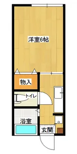 アクアス博多【1階】の間取り