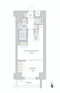 Brillia ist 池尻大橋【5階】の間取り