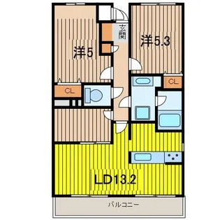 Sun Field与野【1階】の間取り