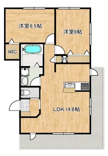 BREEZE COURT WEST~ブリーズコートウエスト~【2階】の間取り