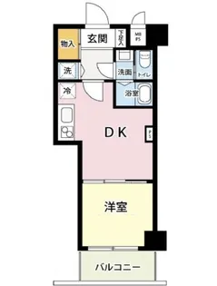 ヴェラハイツ勝どき【2階】の間取り