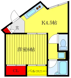 なり駒第3ビル【4階】の間取り