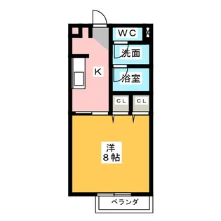CORPOオリエンタル B棟【2階】の間取り