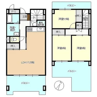 中津川スカイレジデンス【9階】の間取り