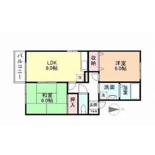 アルカンシエル【1階】の間取り