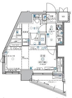 ディアレイシャス北千住【4階】の間取り