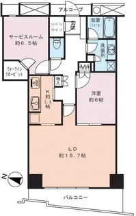 キャピタルマークタワー【34階】の間取り