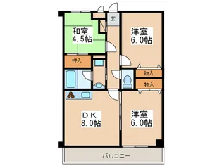 ウェルネスK【2階】の間取り
