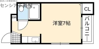 コーポ片町【4階】の間取り