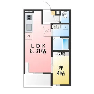グラン大和町【2階】の間取り
