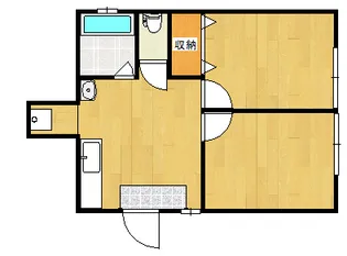 ハレイースト【2階】の間取り