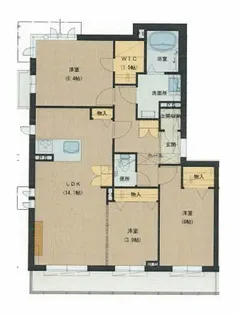 アミコート桜【3階】の間取り