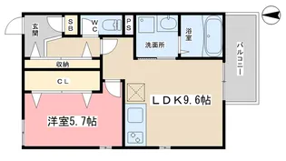Hygge伏見【1階】の間取り