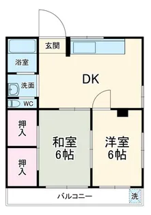 若山ハイツ【3階】の間取り