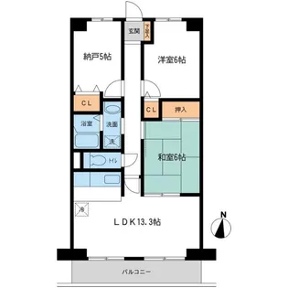 アージュリブレ東四つ木【1階】の間取り