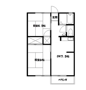 シティハイムレモン【2階】の間取り