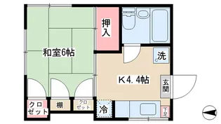 コーポ船橋【2階】の間取り